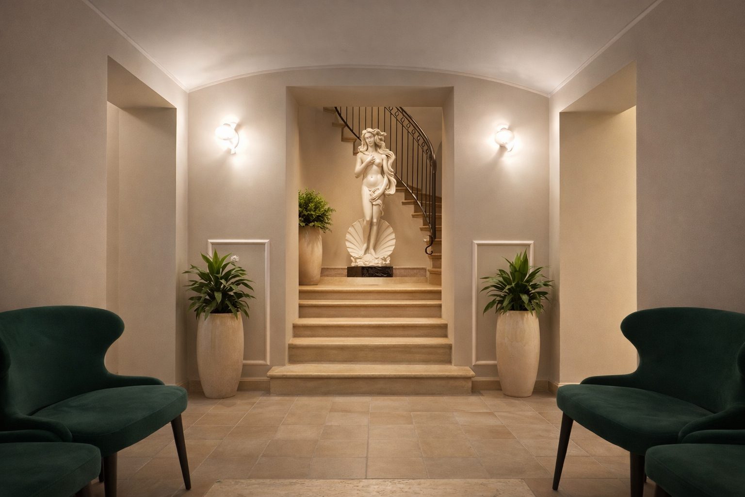 Interno luxury della clinica Fisiokare
